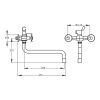Схема смесителя с изогнутым изливом Q-tap Impero