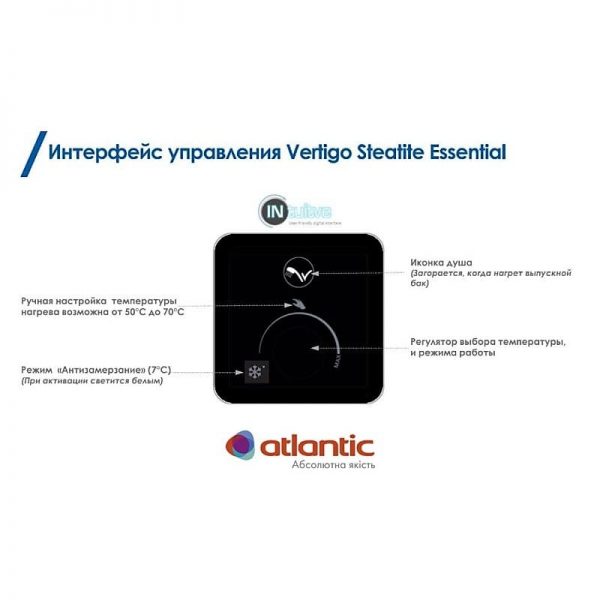 Водонагреватель Atlantic Vertigo Steatite Essential 50 MP 040 2F-220E-S