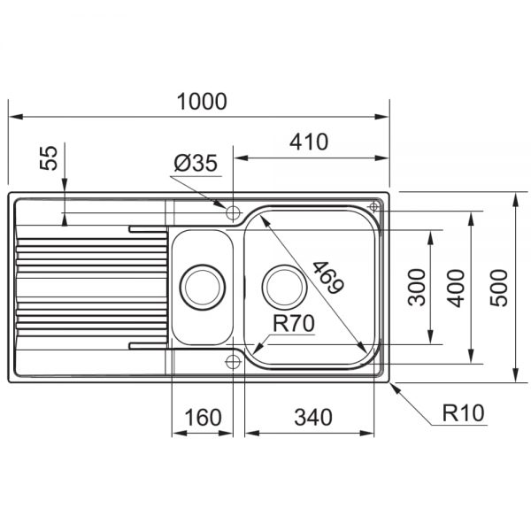 кухонная мойка Franke Smart SRL 651