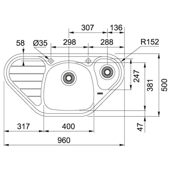 купить Franke Spark SKL 651-E