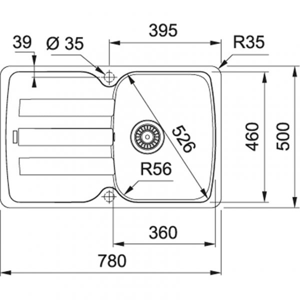 купить Franke Antea AZG 611-78 графит