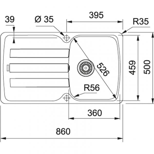 купить Franke Antea AZG 611-86 белый