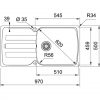 фрагранитная мойка Franke Antea AZG 611-97 XL графит дешево