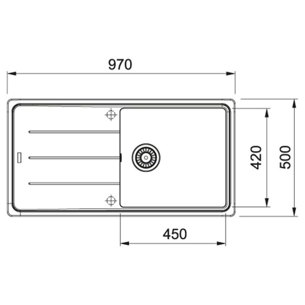 купить Franke Basis BFG 611-97 оникс