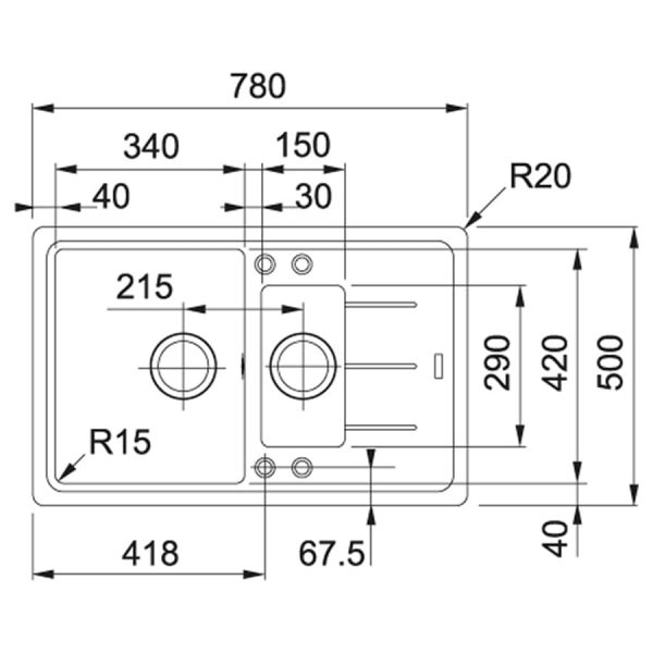 купить Franke Basis BFG 651-78 миндаль