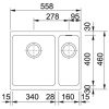 Кухонная мойка на две чаши из фрагранита Franke