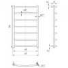 Размеры полотенцесушителя Классик