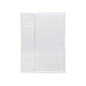 Душевая дверь в нишу Qtap Pisces WHI2014-15.CP5 140-150×185 см, стекло Pattern 5 мм
