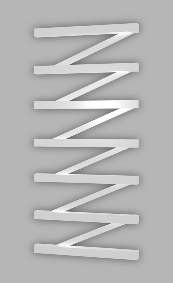 Полотенцесушитель Genesis-Aqua ZigZag 100×53 см, белый