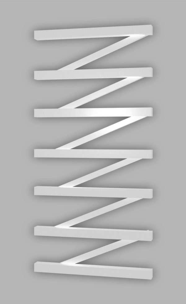 Полотенцесушитель Genesis-Aqua ZigZag 120×53 см, белый