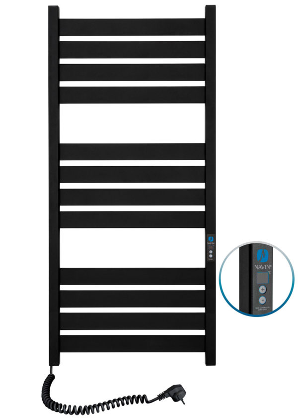 Полотенцесушитель электрический Navin Largo 500х1200 Digital левый (черный муар) 12-244152-5012