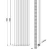 Вертикальный дизайнерский радиатор ARTTIDESIGN Rimini 8/1500 белый мат