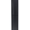Вертикальный дизайнерский радиатор ARTTIDESIGN Rimini 6/1500 чёрный мат