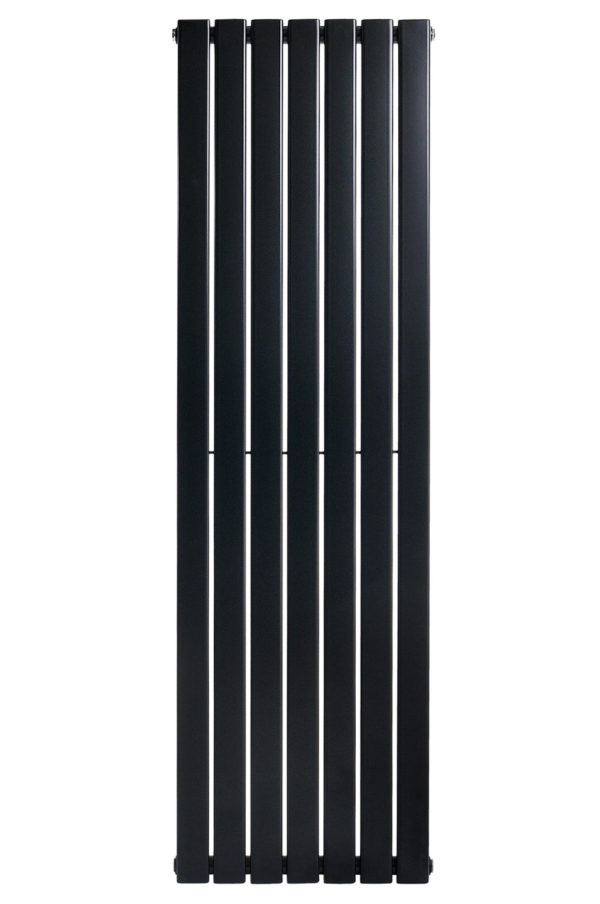 Вертикальный дизайнерский радиатор ARTTIDESIGN Livorno 7/1600 чёрный мат