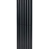 Вертикальный дизайнерский радиатор ARTTIDESIGN Livorno 7/1800 чёрный мат
