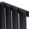 Вертикальный дизайнерский радиатор ARTTIDESIGN Rimini 4/1500 чёрный мат