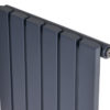 Вертикальный дизайнерский радиатор ARTTIDESIGN Terni 6/1800 серый мат
