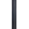 Вертикальный дизайнерский радиатор ARTTIDESIGN Matera 5/1800 черный мат