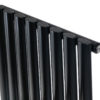 Дизайнерский вертикальный радиатор ARTTIDESIGN Rimini 8/1800 черный мат