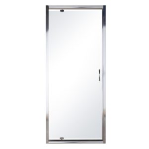 EGER Дверь в нишу 80*195см распашная, профиль хром, стекло прозрачное 5мм
