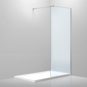 VOLLE Стенка Walk-In 100*200см, каленое прозрачное стекло 8мм