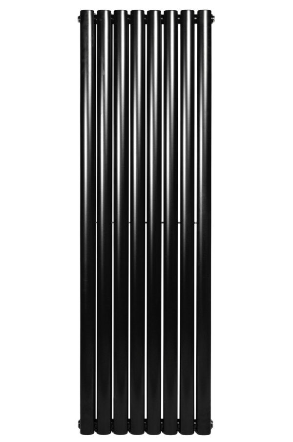 Вертикальный дизайнерский радиатор ARTTIDESIGN Rimini II 8/1500 черный матовый