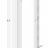 Вертикальный дизайнерский радиатор ARTTIDESIGN Terni II 5/1800/295/50 серый