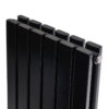 Вертикальный дизайнерский радиатор ARTTIDESIGN Terni II 6/1800/354/50 черный песок