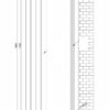 Дизайнерский вертикальный радиатор ARTTIDESIGN Livorno II 4/1800/272/50 Цвет черный песок
