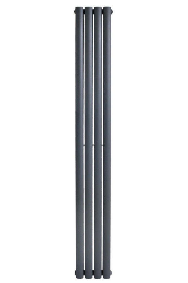 Вертикальный дизайнерский радиатор ARTTIDESIGN Rimini II 4/1800/236/50 серый матовый