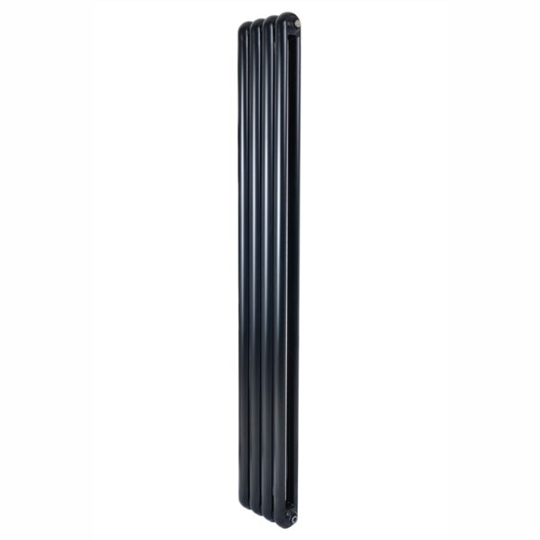 Вертикальный дизайнерский радиатор отопления ARTTIDESIGN Verona 4/1800 черный матовый