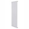 Дизайнерский вертикальный радиатор отопления ARTTIDESIGN Rimini 8/1800/472/50 белый матовий