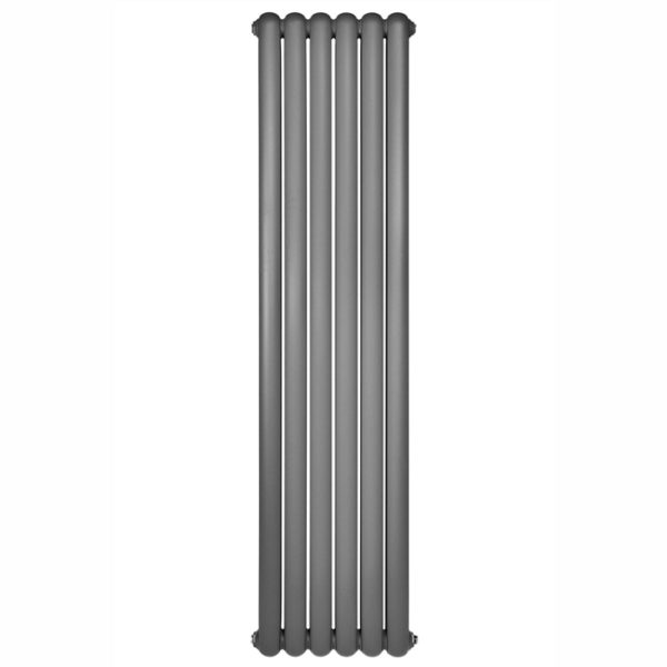 Вертикальный дизайнерский радиатор отопления ARTTIDESIGN Verona 6/1800 серый матовый