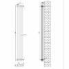 Вертикальные дизайнерские радиаторы отопления ARTTIDESIGN Bari 4/1800 черный матовый