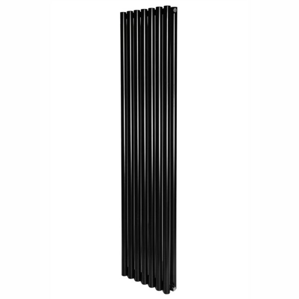 Вертикальный дизайнерский радиатор отопления ARTTIDESIGN Matera II 7/1800/413/50 чёрный матовий