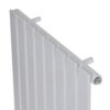 Дизайнерский вертикальный радиатор отопления ARTTIDESIGN «Livorno 8/1000» Колір білий матовий.