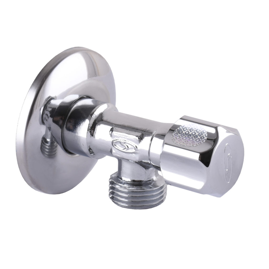 Кран вентильный угловой SOLOMON 1/2″х 3/4″ 160403 - Купить в Украине