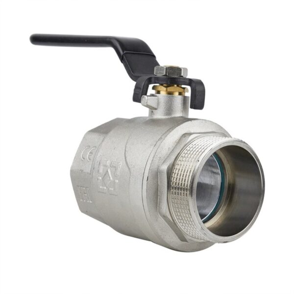 Шаровой кран Raftec Black PN40 НВ 2" прямой, латунь (DRH61)