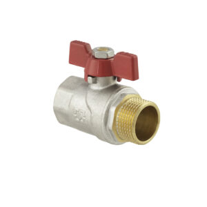 Шаровой кран Raftec Red PN40 НВ 3/4" прямой, латунь (CBB-021)