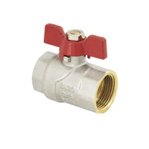 Шаровой кран Raftec Red PN40 ВВ 3/4" прямой, латунь (CBB-02)