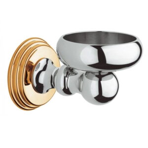 Держатель стакана Grohe Sinfonia настенный, хром/золото (40043IG0)