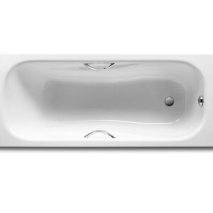 Ванна врезная Roca Princess 150x75 стальная, белая глянцевая (A220470001+A291021000)