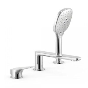 Смеситель для ванны Tres CANIGO-TRES однорычажный, хром + ручная лейка (21716103)