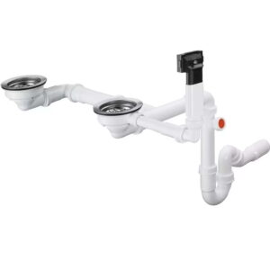 Сифон для мойки Hansgrohe D17-10 пластик, белый (43928000)