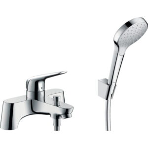Смеситель для ванны Hansgrohe Novus однорычажный, хром + ручная лейка (71044000)