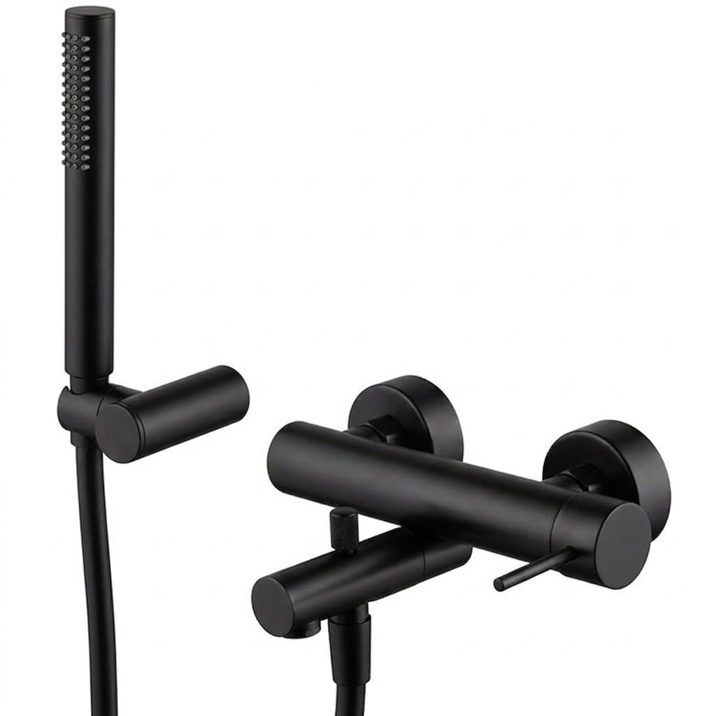 D F3034NS Смеситель для ванны Fima Carlo Frattini Spillo Up однорычажный, черный матовый (D F3034NS)