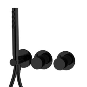 Термостат для душа Fima Carlo Frattini металл, черный матовый + ручная лейка (F3149X9NS)