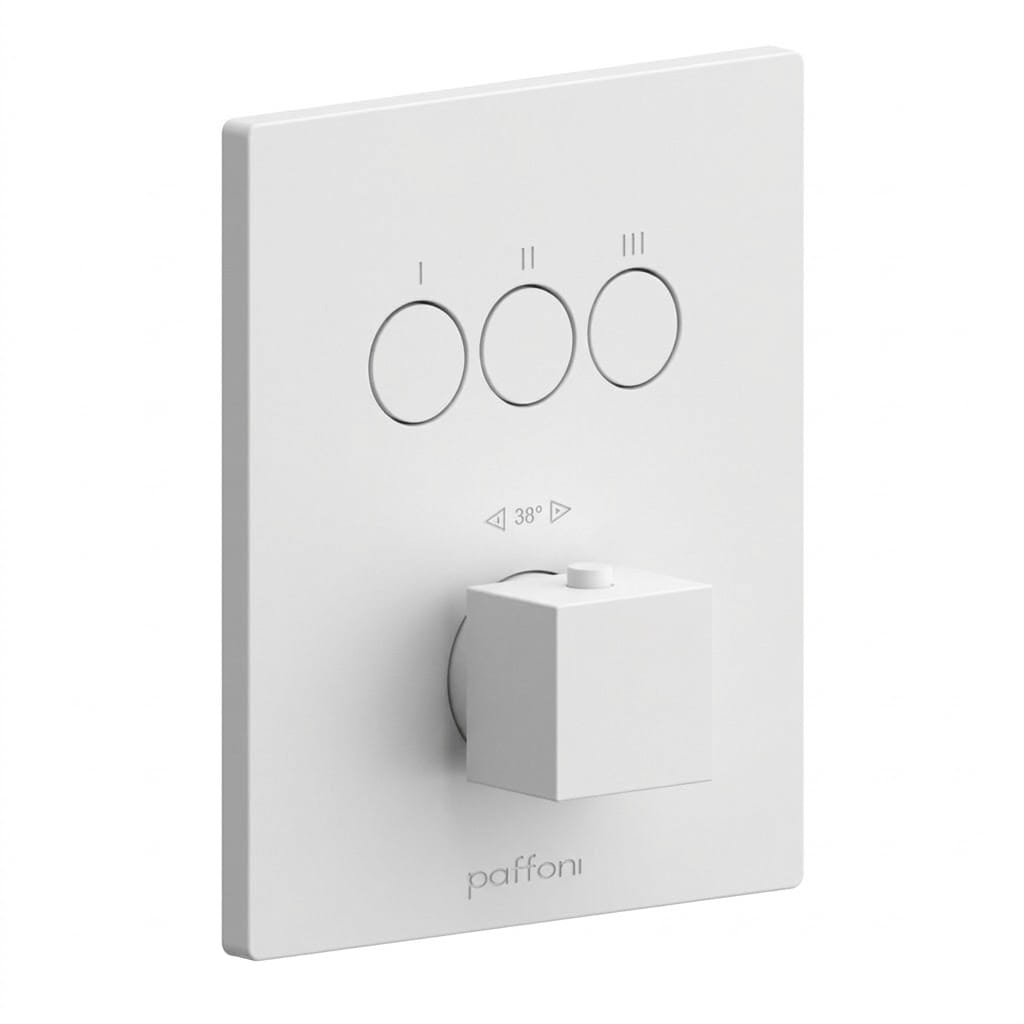 CPT519BO Смеситель для душа Paffoni Compact box термостатический, белый (CPT519BO)