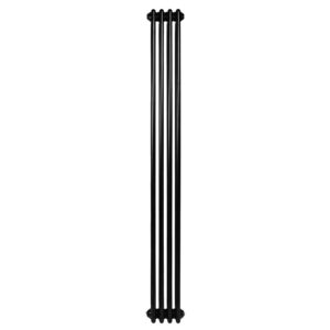 Вертикальный дизайнерский радиатор отопления ARTTIDESIGN Bari III 4/1800/200 черный матовый