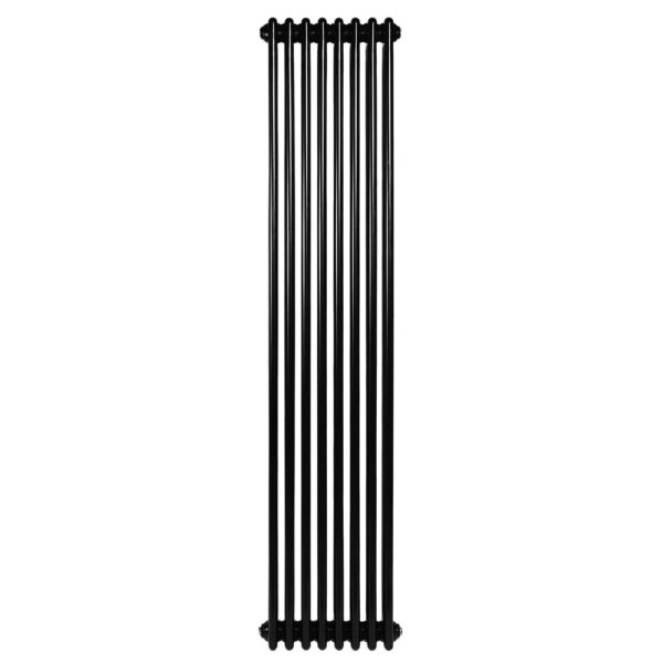 Вертикальный дизайнерский радиатор отопления ARTTIDESIGN Bari III 8/1800/380 чёрный матовый